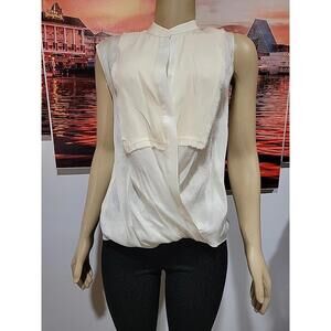3.1 Phillip Lim Women's Size 2 Cross Hemline  Cream High Quality Top Blouse #C